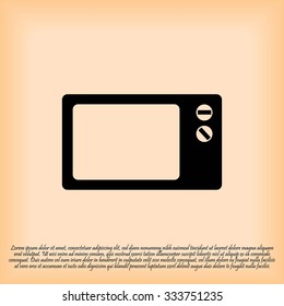 Microwave oven icon