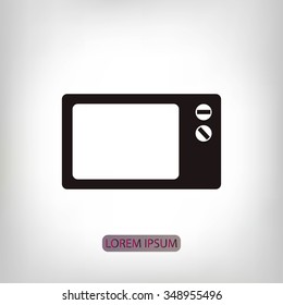 Microwave oven icon