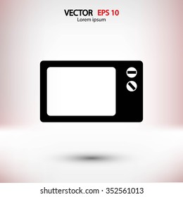 Microwave oven icon