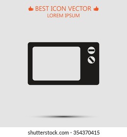 Microwave oven icon