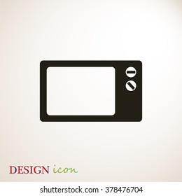 Microwave oven icon