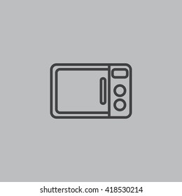 Microwave oven icon