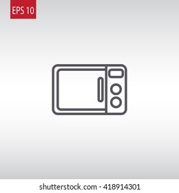 Microwave oven icon