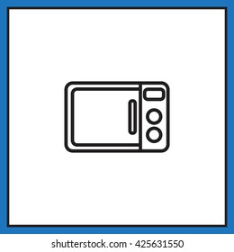 Microwave oven icon
