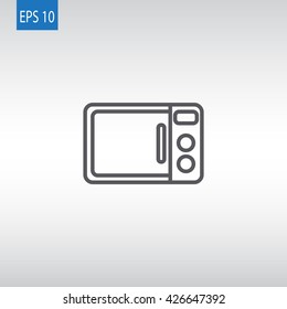 Microwave oven icon