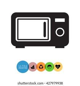 Microwave oven icon