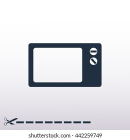 Microwave oven icon