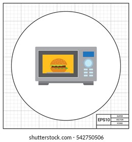 Microwave oven icon