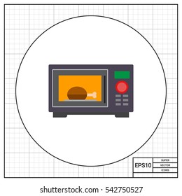 Microwave oven icon