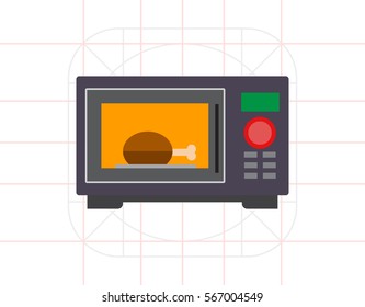 Microwave oven icon