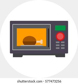 Microwave oven icon