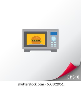 Microwave oven icon