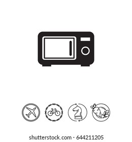 Microwave oven icon