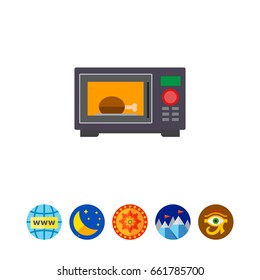 Microwave oven icon