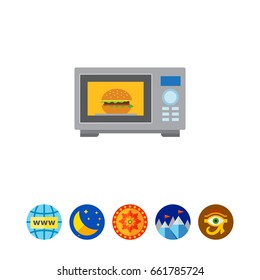 Microwave oven icon