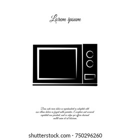 Microwave oven icon