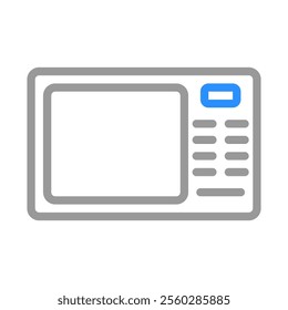 Microwave oven icon. Concept of cooking, heating, and convenience.