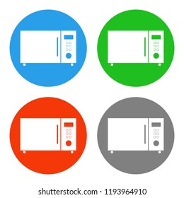 Microwave oven icon. Cooking symbol. Vector.