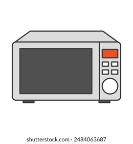 Icono de horno de microondas. Icono de horno eléctrico. Vector.