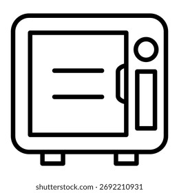 Elemento del icono del horno de microondas para el diseño