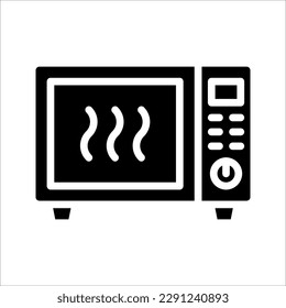 Microwave oven icon. Home appliances icon.Vector Illustration isolated on white background