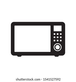 Microwave oven icon isolated on white background. Home appliances icon. Vector Illustration.