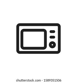 Microwave Oven Icon Isolated on White Background. Home Appliances Icon. Vector Illustration.