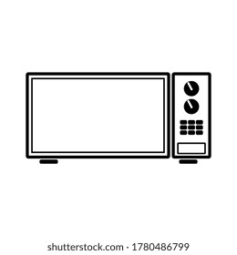Microwave oven icon isolated on white background. Home appliances icon.