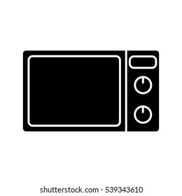 Microwave oven icon isolated on white background. Vector design 