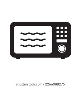 Microwave oven icon. Kitchen appliance icon. Simple microwave oven icon for templates, web design and infographics.