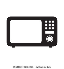 Microwave oven icon. Kitchen appliance icon. Simple microwave oven icon for templates, web design and infographics.