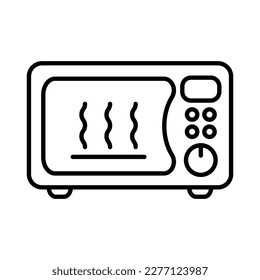 Microwave oven icon. Kitchen appliance icon. Simple microwave oven icon for templates, web design and infographics.