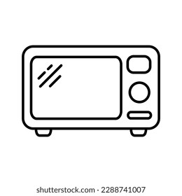 Microwave oven icon. Kitchen appliance icon. 