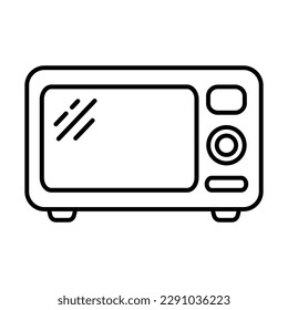 Microwave oven icon. Kitchen appliance icon.