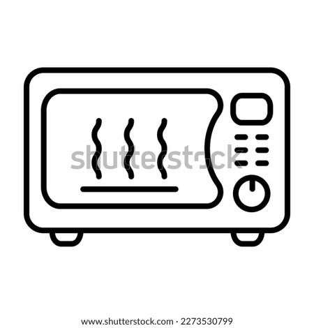 Microwave oven icon. Kitchen appliance icon. Simple microwave oven icon for templates, web design and infographics.