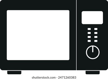 Icono de horno de microondas. Electrodomésticos de cocina.