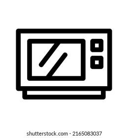 microwave oven icon or logo isolated sign symbol vector illustration - high quality black style vector icons
