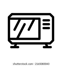 microwave oven icon or logo isolated sign symbol vector illustration - high quality black style vector icons
