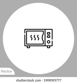 Microwave oven icon sign vector,Symbol, logo illustration for web and mobile