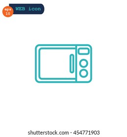  Microwave oven icon Vector.