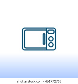  Microwave oven icon Vector.