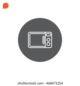 Microwave oven icon Vector.