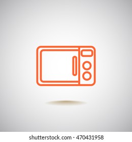  Microwave oven icon Vector.