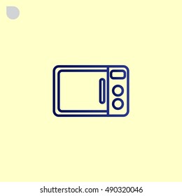  Microwave oven icon Vector.