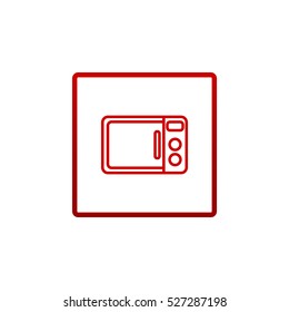  Microwave oven icon Vector.