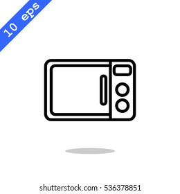  Microwave oven icon Vector.