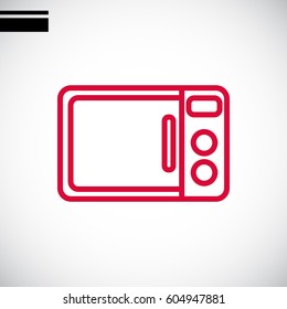  Microwave oven icon Vector.