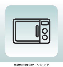  Microwave Oven Icon Vector.