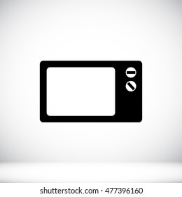 Microwave oven icon, vector best flat icon, EPS