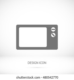 Microwave oven icon, vector best flat icon, EPS